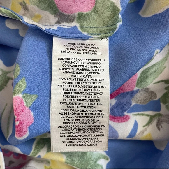 Lauren Ralph Lauren Floral Ruffle Night Gown Size Medium - Picture 4 of 10